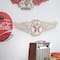 Vintage Texaco Wings Logo Embossed Metal Sign